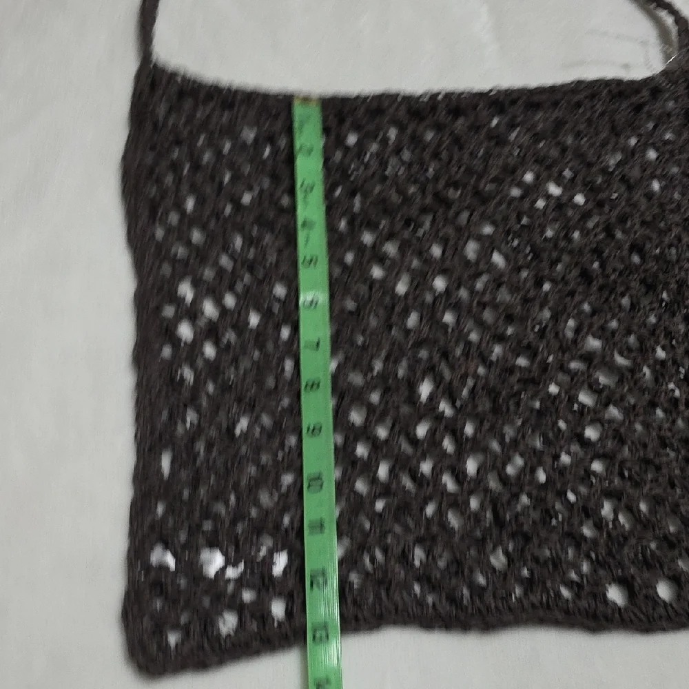 FREE PEOPLE‎ Brown Crochet Tote Bag